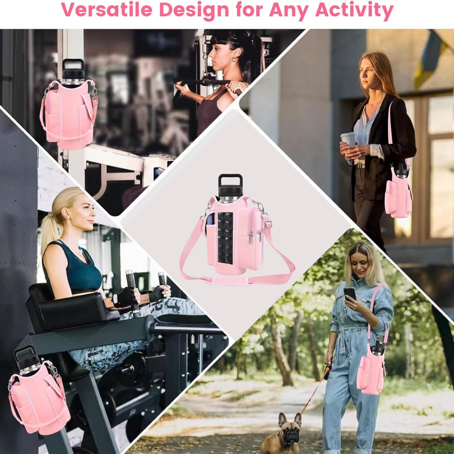 Lacozo™️ Magnetic Water Bottle Bag Holder for Gym & Sports Activities