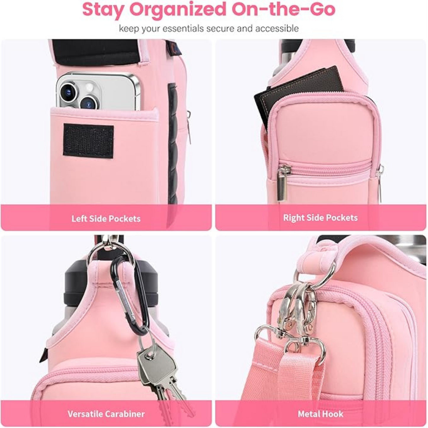 Lacozo™️ Magnetic Water Bottle Bag Holder for Gym & Sports Activities