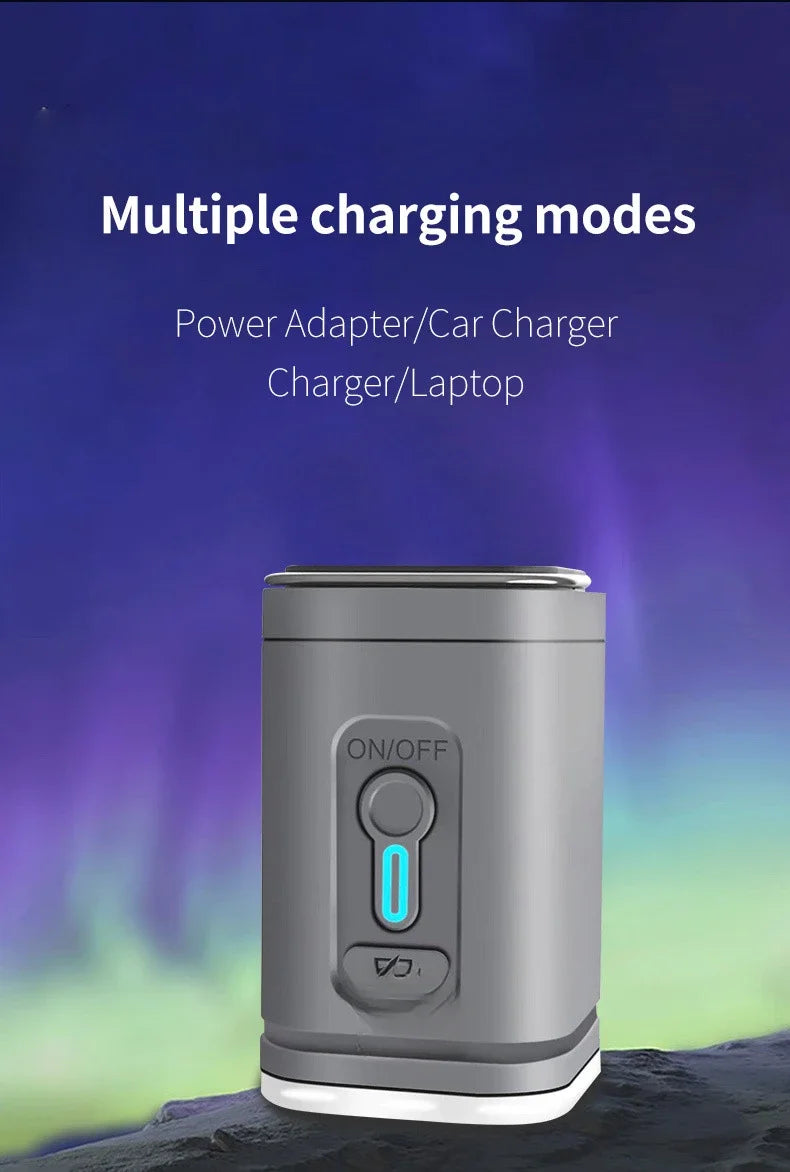 Lacozo™️ Mini Wireless Air Pump with LED Lights & 5 Nozzles for Inflatables