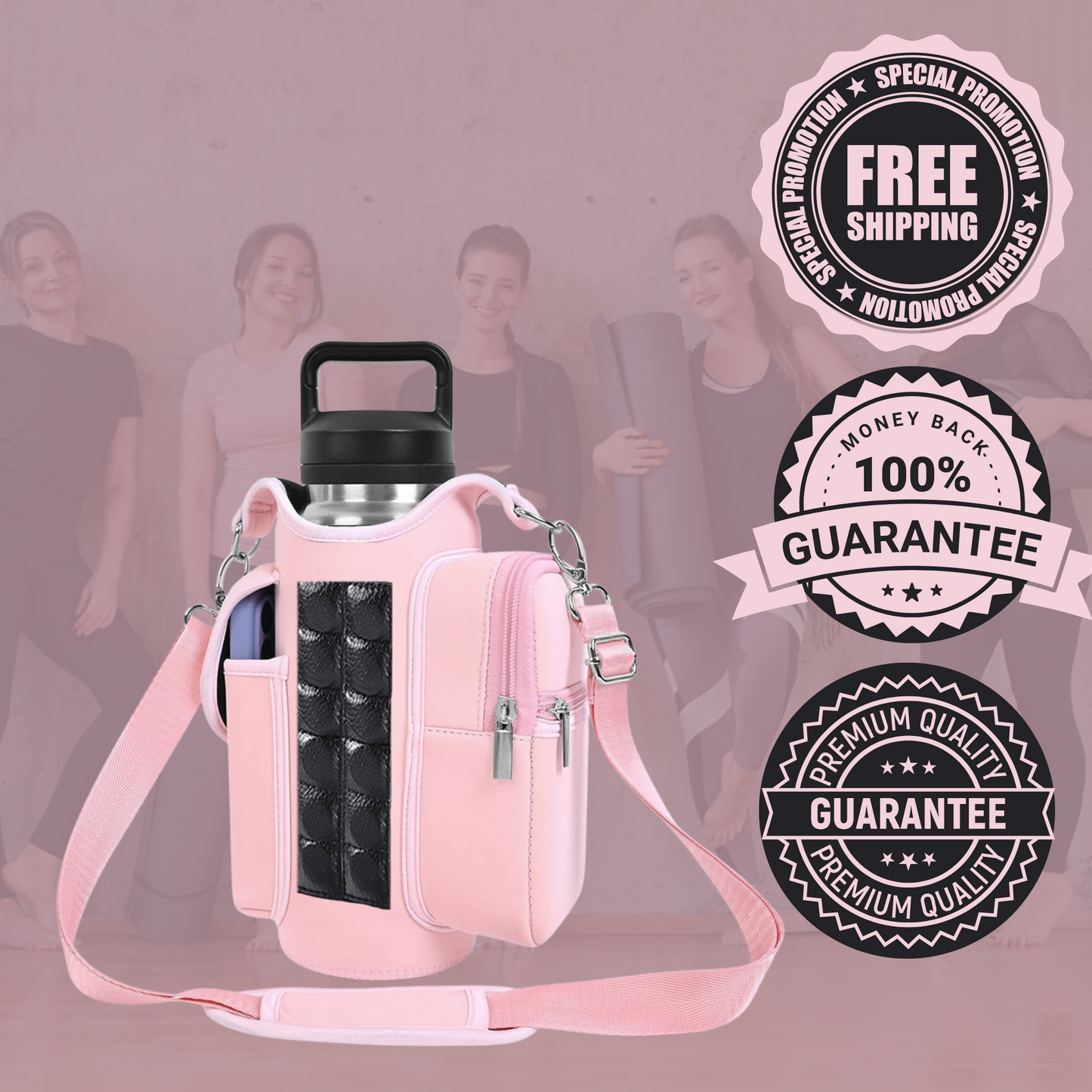 Lacozo™️ Magnetic Water Bottle Bag Holder for Gym & Sports Activities